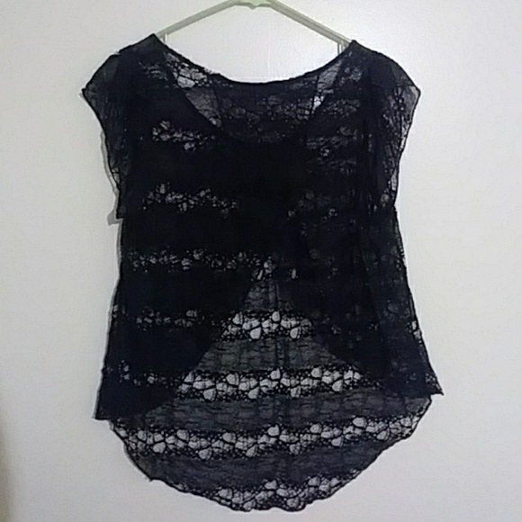Wet Seal open back lace top - Picture 2 of 6